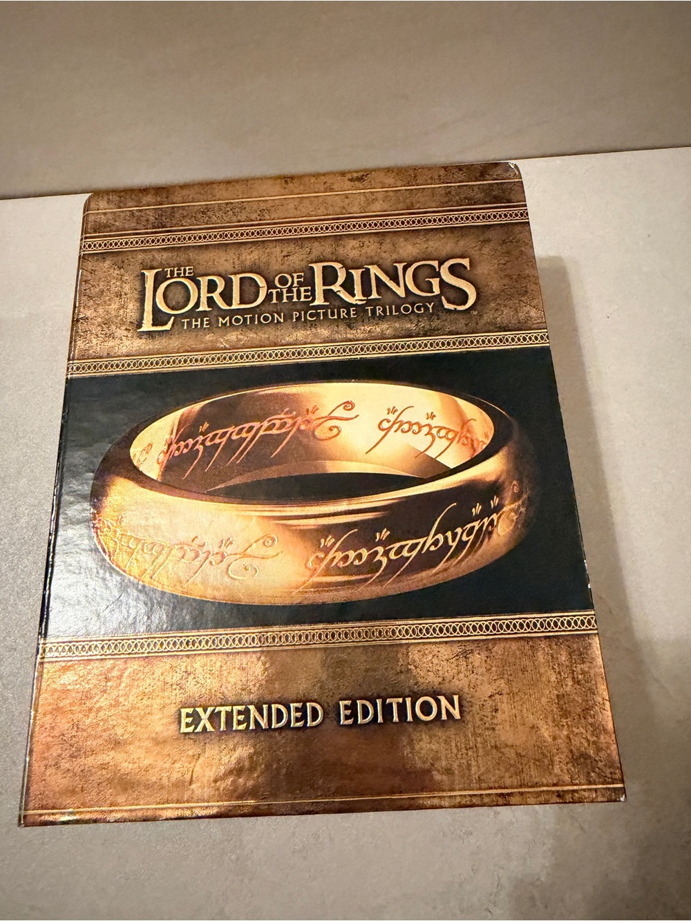 LOTR The Lord of the Rings - Trilogy Blu Ray - Extended Edition Gold Box set EUC